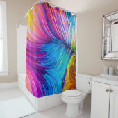 モーションシリーズのカラー抽象デザイン シャワーカーテン (インサイチュ)