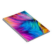 モーションシリーズのカラー抽象デザイン ノートブック (右側)