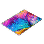 モーションシリーズのカラー抽象デザイン ノートブック (左側)