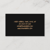 モーションビジネスカードに入ったスポーツバイク 名刺 (裏面)