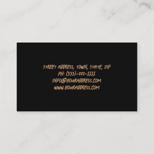 モーションビジネスカードに入ったスポーツバイク 名刺 (裏面)