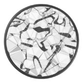 モーションホッケーパックの白黒 アイスホッケーパック (正面)