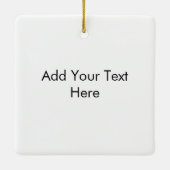 モーションメモリ：カスタマイズ可能な16枚のフォトコラージュ セラミックオーナメント (裏面)