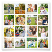 モーションメモリ:カスタマイズ可能な16枚のフォトコラージュ フォトプリント            (正面)