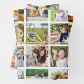 モーションメモリ:カスタマイズ可能な16枚のフォトコラージュ ラッピングペーパーシート (インサイチュ)