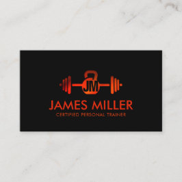 モーションレッドパーソナルトレーナーモノグラム 名刺
