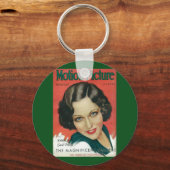 モーション写真1931年2月グロリアスワンソンカバー キーホルダー (正面)