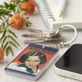モーション写真1931年2月グロリアスワンソンカバー キーホルダー (正面右)