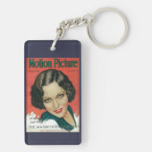モーション写真1931年2月グロリアスワンソンカバー キーホルダー (裏面)
