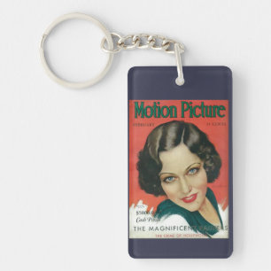 モーション写真1931年2月グロリアスワンソンカバー キーホルダー