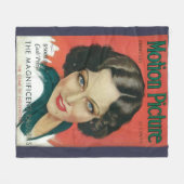 モーション写真1931年2月グロリアスワンソンカバー フリースブランケット (正面(横))