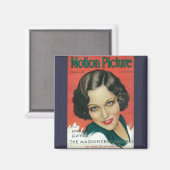 モーション写真1931年2月グロリアスワンソンカバー マグネット (正面/裏面)