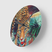 モーション6234のジャガー ラウンド壁時計 (傾斜)