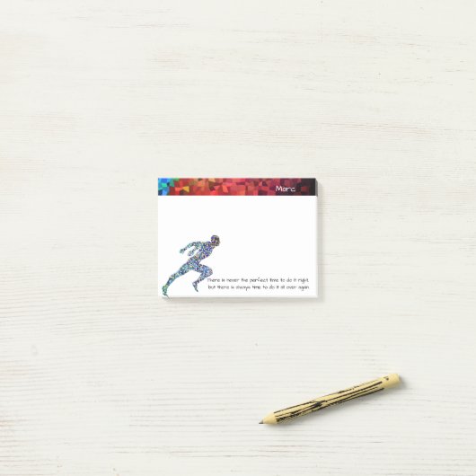 モーションUrbanのシルエットコンテンポラリー姿 ポストイット (デスク上)