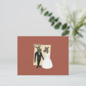 モースおもしろいの結婚漫画 ポストカード (スタンド正面)