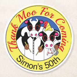 モースおもしろいシズカウバースデーパーティー ラウンドペーパーコースター