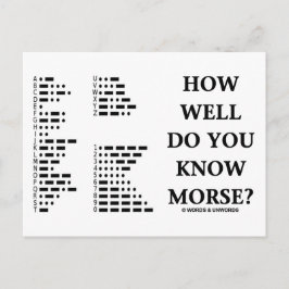 モースを知ってるのか?(Intl Morseコード) ポストカード