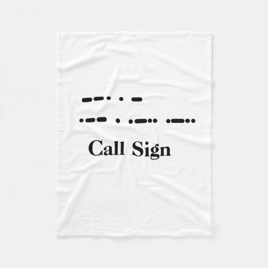 モースコード「Get Well」フリースブランケットカスタマイズIt フリースブランケット (正面)