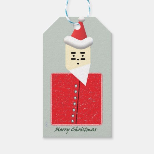 モースサンタホリデーギフトラベル ギフトタグ (正面)
