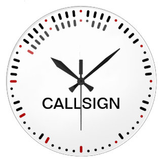 モーススタイリッシュコード時計 ラージ壁時計