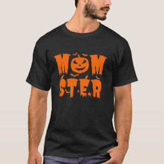 モースターとダドクラのマッチングハロウィーンのコスチュームspo tシャツ