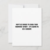 モースターハローウィンパーティ招待状 | 不気味おもしろい 招待状 (裏面)