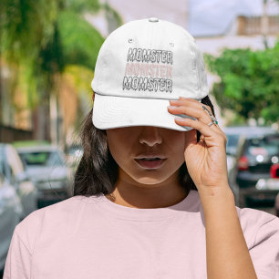 モースターピンクハロウィンカワイイ&不気味カワイイ キャップ