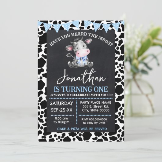 モースブルーカウファーム誕生日 招待状 (スタンド正面)