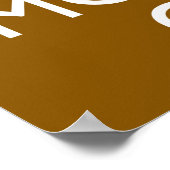 モース保のポスターアートにCalm and Moose On Moose (Brown) ポスター (角)