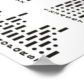 モース国際的コード ポスター (角)