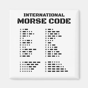 モース国際的コード マグネット