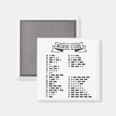モース国際的コード マグネット (正面/裏面)
