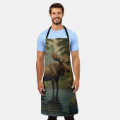 モース素朴シアボホ森林林 エプロン (着用した状態)