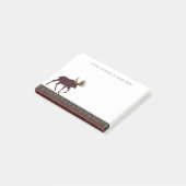 モース素朴フェイクレザールックパーソナライズされた ポストイット (アングル)