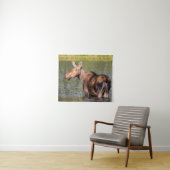 モース食べ物を与えズのモンタナ氷河の国立公園 タペストリー (インサイチュ(横))