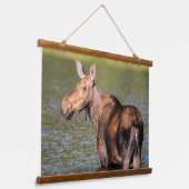 モース食べ物を与えズのモンタナ氷河の国立公園 吊り下げ型タペストリー (傾斜あり)