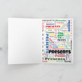 モース サンタ - 5"x7" 折りたたみ ホリデー カード (内部)