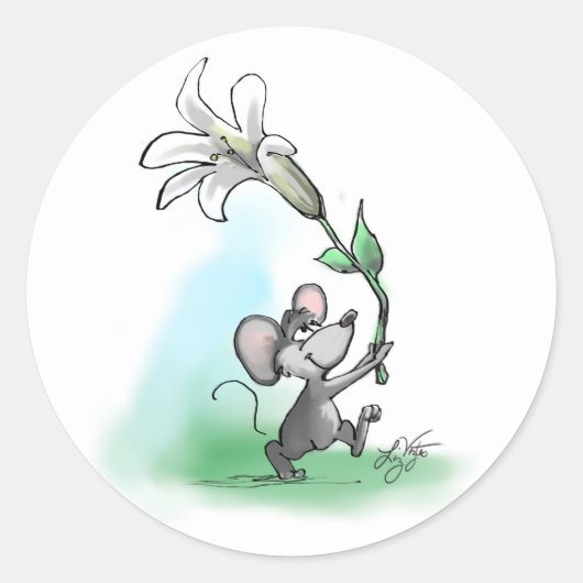 モーズイースターリリー ラウンドシール (正面)