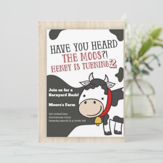 モーズカウボーイの二歳の誕生日の招待を聞いたことがあるか 招待状 (スタンド正面)