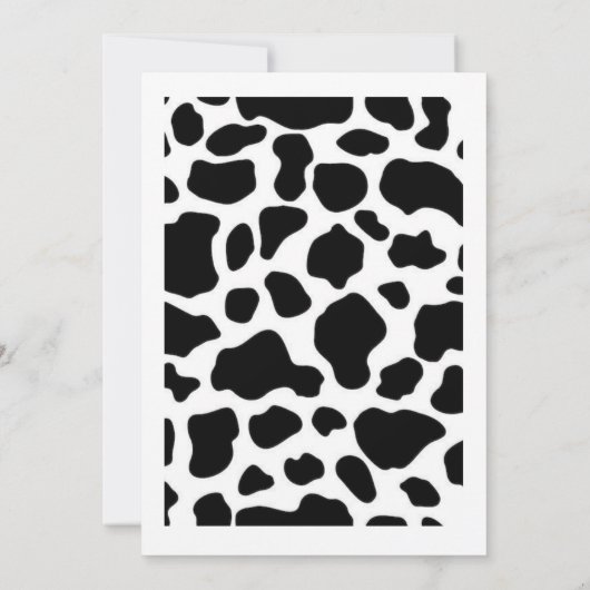 モーズカウボーイの二歳の誕生日の招待を聞いたことがあるか 招待状 (裏面)