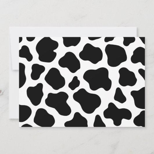 モーズカウボーイの2歳の誕生日を聞いた 招待状 (裏面)