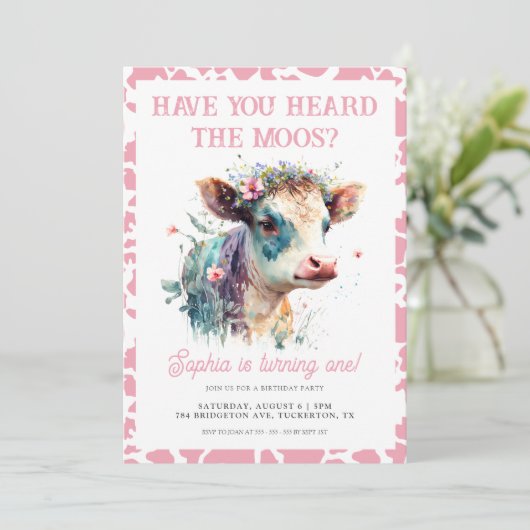 モーズピンクの牛の1歳の誕生日を聞いたことがある 招待状 (スタンド正面)