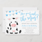 モーズブルーボーイカウズ誕生日を聞いた 招待状 (正面)