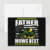 モーズ最高のロンおもしろいモーアアメリカ国旗Fa神父 シーズンポストカード (正面/裏面)