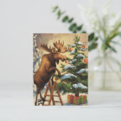 モーセおもしろいの飾クリスマスの木 ポストカード (スタンド正面)