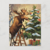 モーセおもしろいの飾クリスマスの木 ポストカード (正面)