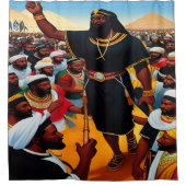 モーセがエジプトのシャワーカーテンから人々を導き出す シャワーカーテン (正面)