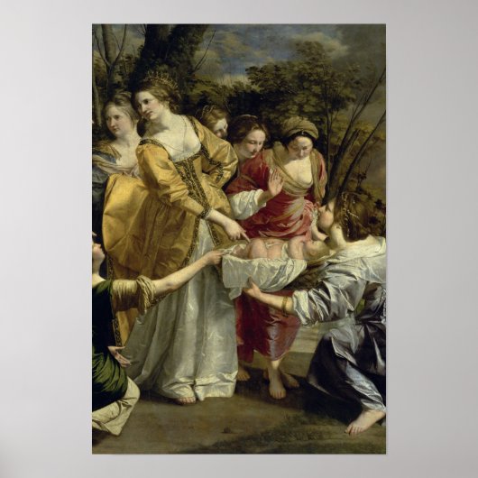 モーセがナイルから救い出された, c.1630 ポスター (正面)
