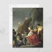 モーセが岩から水を打つ ポストカード (正面/裏面)