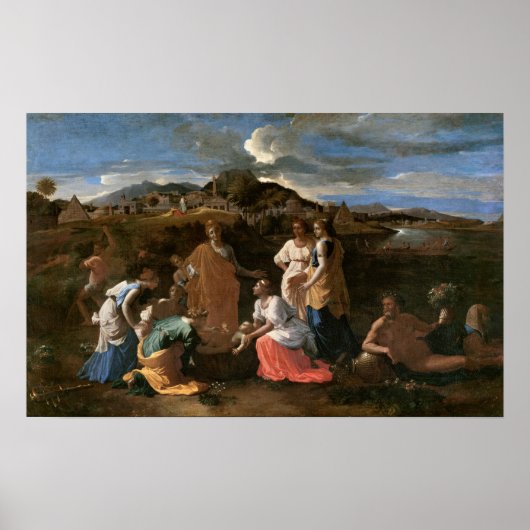 モーセが水から救い出された， 1647 ポスター (正面)